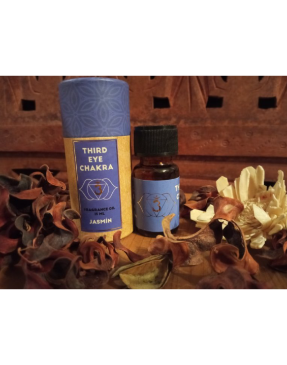 Vonný olej čakrový – Tretie oko – Jasmín (15 ml)