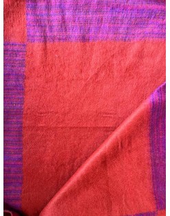 Himalájska Deka z Jačej vlny – červeno fialovo ružová POSLEDNÝ KUS (0029)