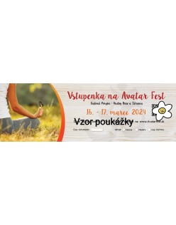 Vstupenka Avatar Fest 16. marec 2024  - Jednodňová SOBOTA – VIANOČNÝ PREDPREDAJ (prvých 108 vstupeniek)