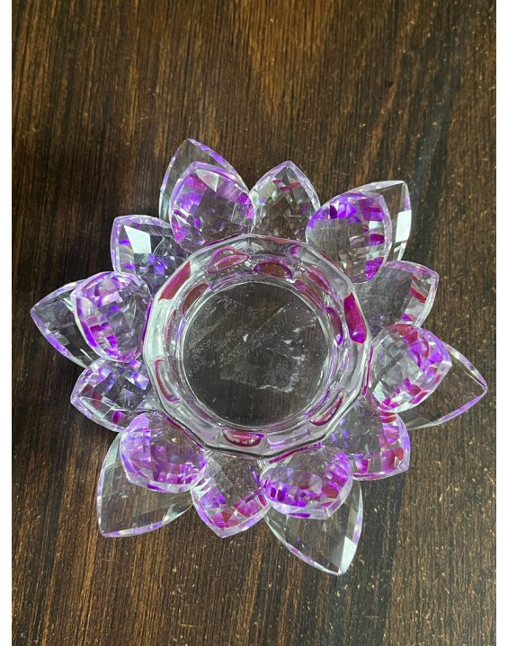 Lotosový kvet - svietnik fialový