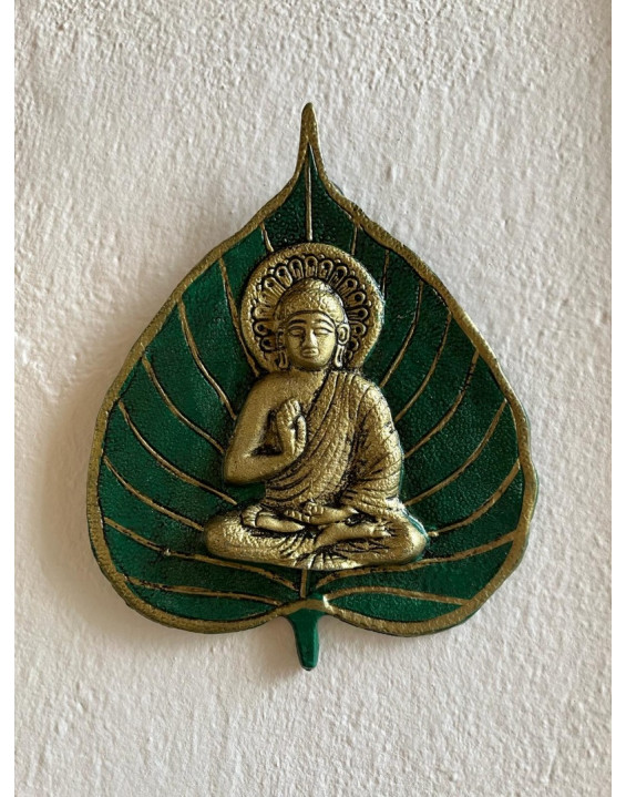 Nástenná dekorácia - BUDHA zelený