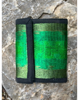 Bavlnená peňaženka OM mandala - zelená