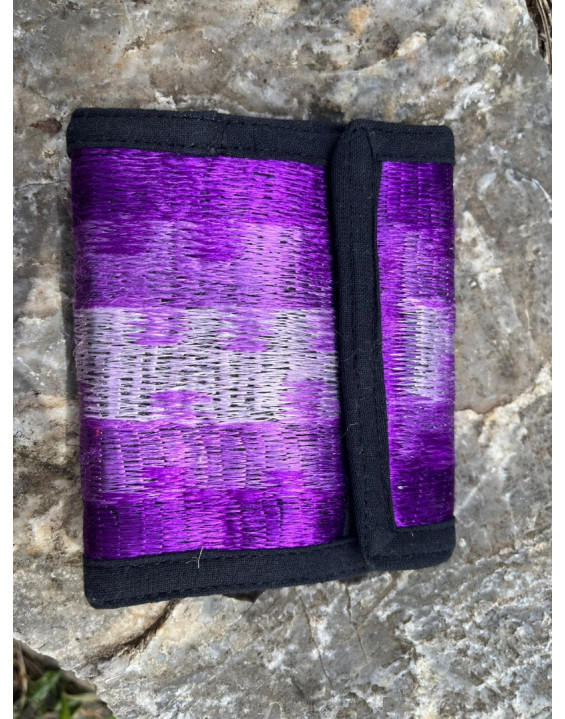 Bavlnená peňaženka OM - fialová