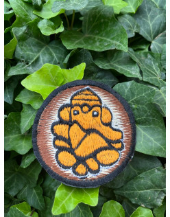 Nášivka  Ganesha hnedá - 8cm