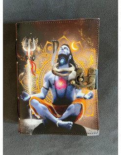 Kožený zápisník stredný - Shiva