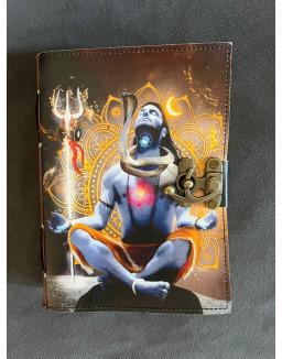 Kožený zápisník stredný - Shiva