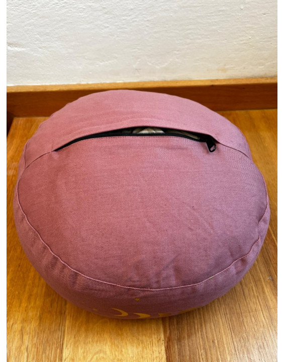 Ružový  Yogi meditačný podsedák - Fázy mesiaca