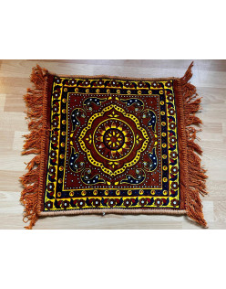 Meditačný koberček na sedenie - hnedý ornamenty 50x50cm