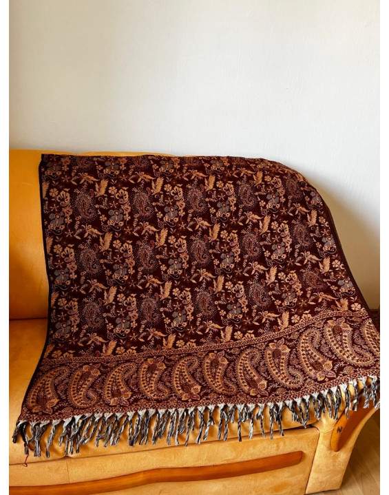Himalájska deka z ovčej vlny - hnedá NARA