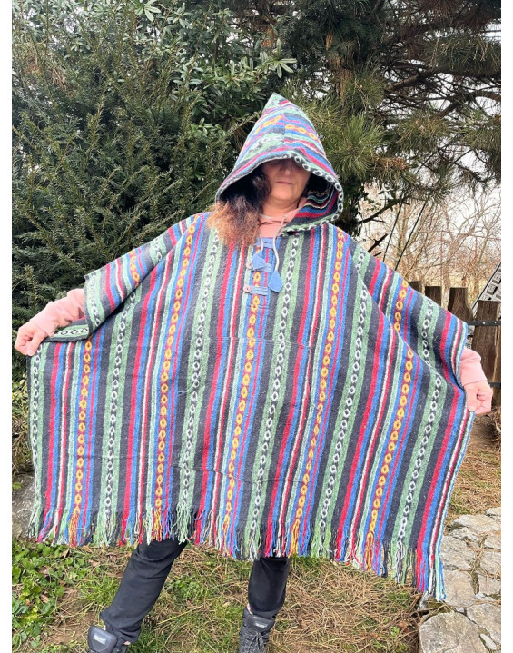 Indické PONCHO – HOBIT