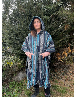 Indické PONCHO – BLUE MOON