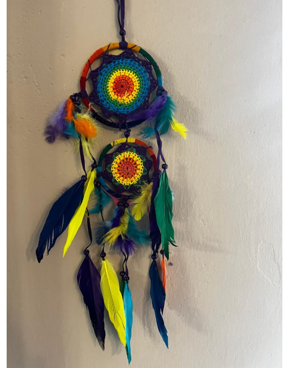 Lapač snov – pestrofarebný - viacstupňový