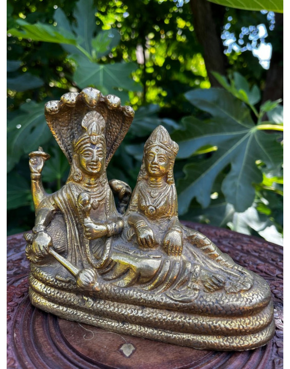 Soška – Lakshmi a Narayana – kovová (113)