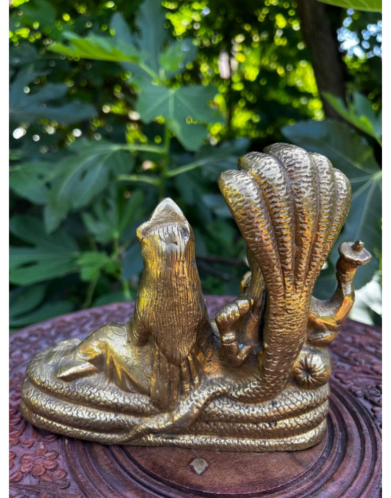 Soška – Lakshmi a Narayana – kovová (113)