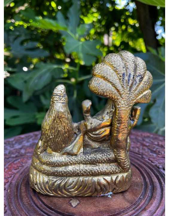 Soška – Lakshmi a Narayana – kovová menšia (115)