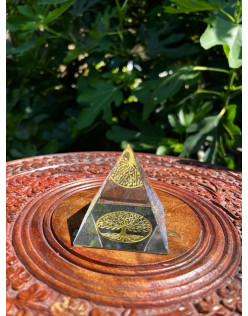 Energetický žiarič -Pyramída STROM ŽIVOTA - 4 cm
