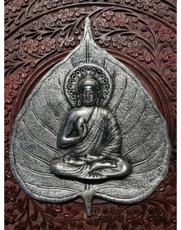 Nástenná dekorácia - BUDHA strieborný