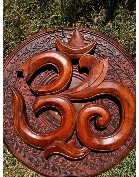 OM - drevená dekorácia - 29cm