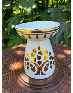 Aroma lampa - strom života - bielo zlatá