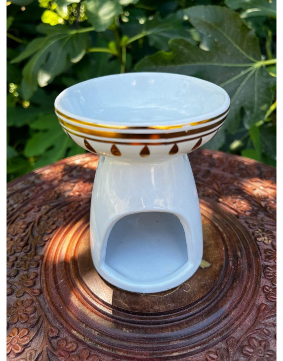 Aroma lampa - strom života - bielo zlatá