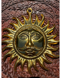 Nástenná dekorácia - slnko zlaté