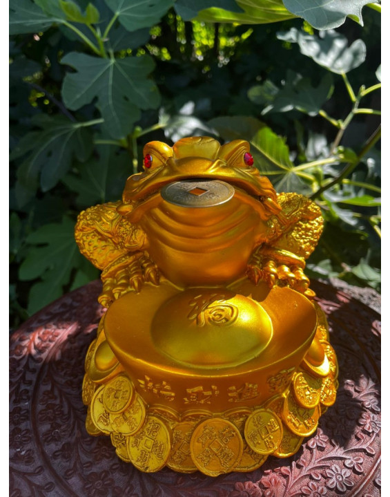  Žabka Hojnosti - zlatá VEĽKÁ