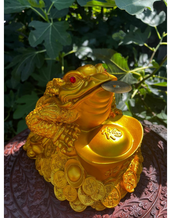  Žabka Hojnosti - zlatá VEĽKÁ