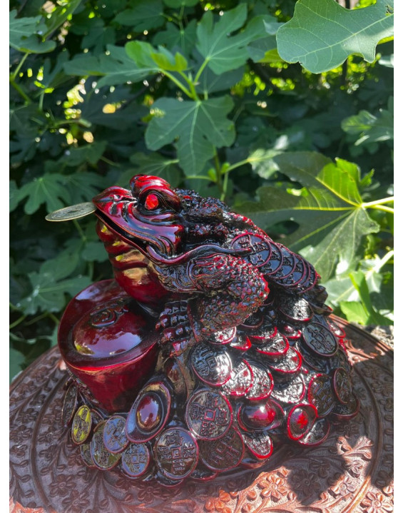  Žabka Hojnosti - červená VEĽKÁ