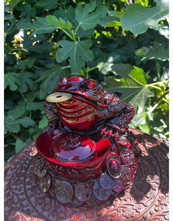  Žabka Hojnosti - červená VEĽKÁ