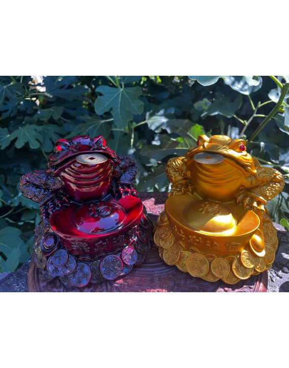  Žabka Hojnosti - červená VEĽKÁ