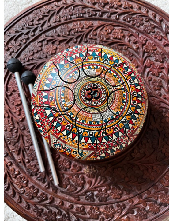 Jazýčkový bubon Mandala Hippie  – malý