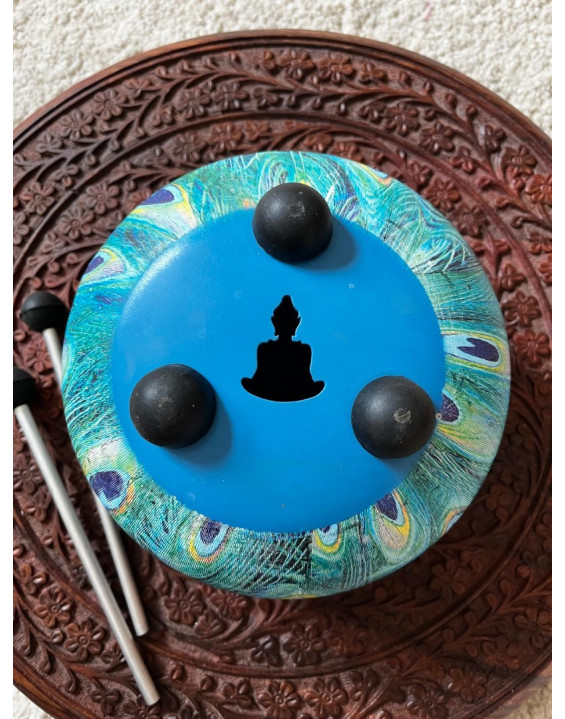 Jazýčkový bubon Pávie perá –  stredný