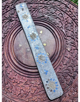 Stojan pod vonné tyčinky-trblietavý (strieborná)