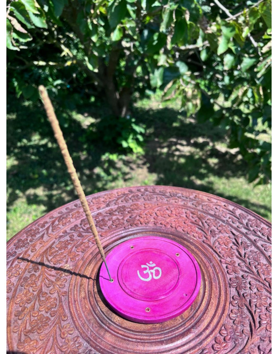 Stojan pod vonné tyčinky - ružový kruh