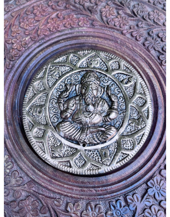 Stojan pod vonné tyčinky - Ganesha bronzový