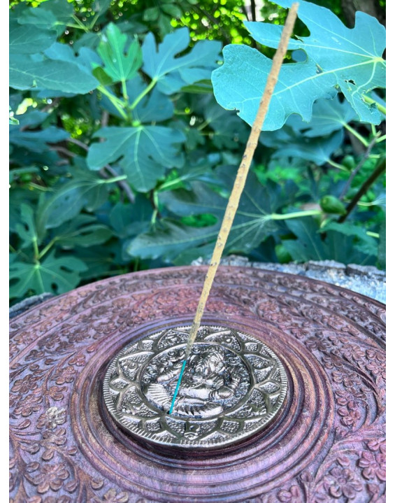 Stojan pod vonné tyčinky - Ganesha bronzový