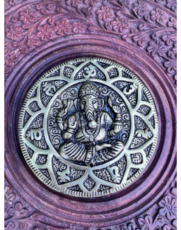 Stojan na vonné tyčinky - kovový Ganesha 