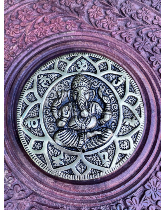 Stojan na vonné tyčinky - kovový Ganesha 