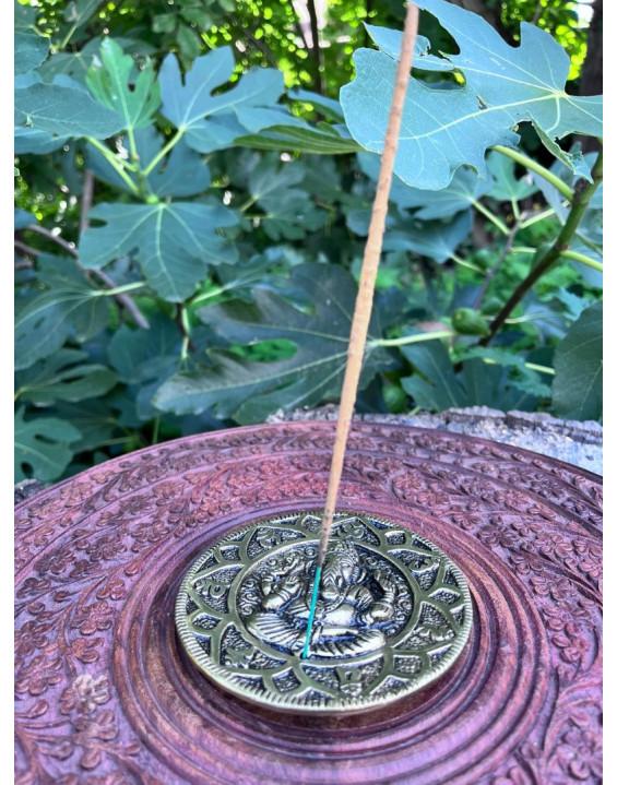 Stojan na vonné tyčinky - kovový Ganesha 