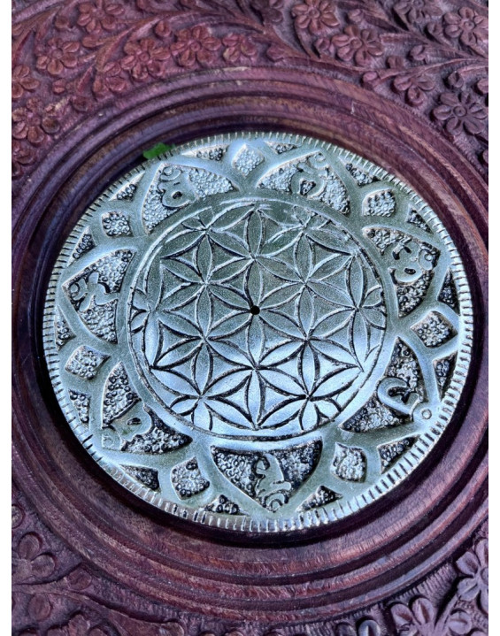 Stojan pod vonné tyčinky- kvet života strieborný