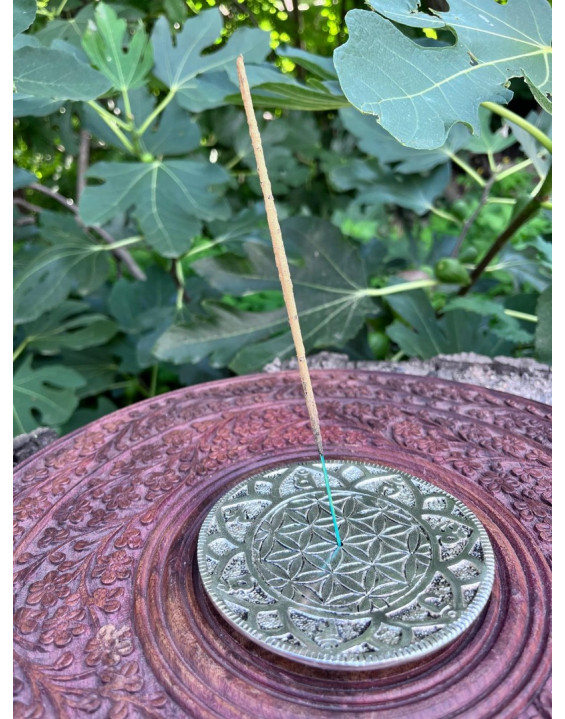 Stojan pod vonné tyčinky- kvet života strieborný