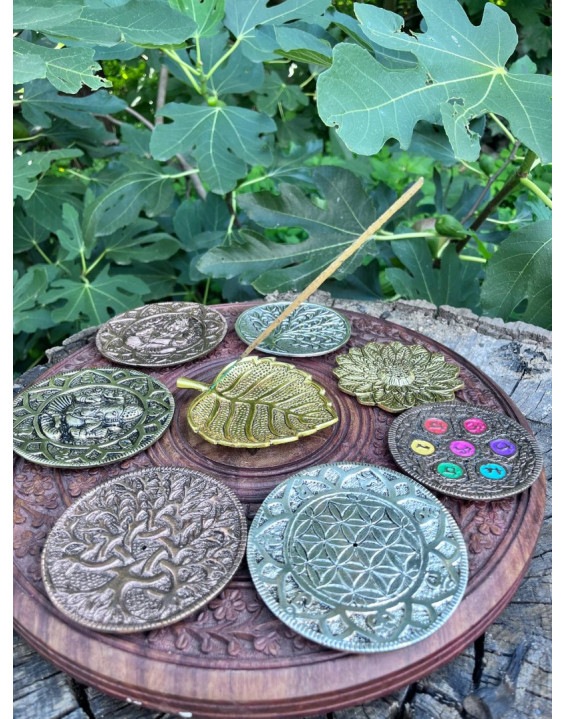 Stojan na vonné tyčinky - kovový Ganesha 