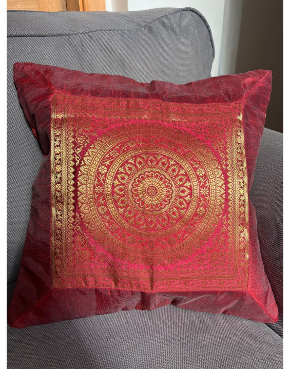 Poťah na vankúšik- MANDALA Červená – rozmery 40×40 cm 