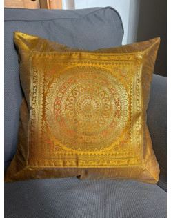 Poťah na vankúšik- MANDALA Zlatá – rozmery 40×40 cm POSLEDNÝ KUS