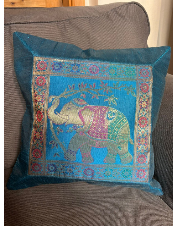 Poťah na vankúšik- SLON modrý – rozmery 40×40 cm