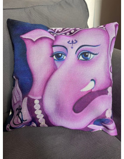 Poťah na vankúšik - Ganesha fialový– rozmery 40×40 cm 