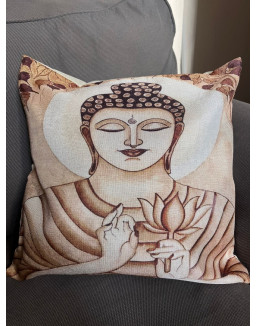 Poťah na vankúšik- BUDHA béžový – rozmery 40×40 cm