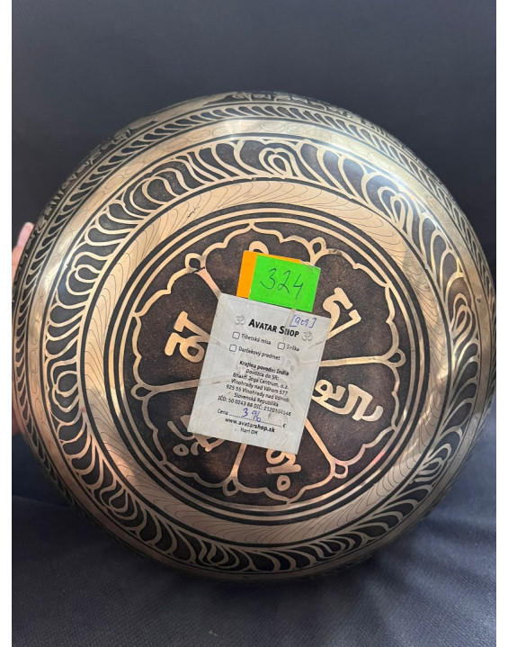 Tibetská misa gravírovaná –  Kvet života (909)