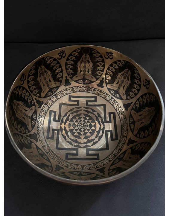 Tibetská misa Šrí Jantra - Šiva (6020)