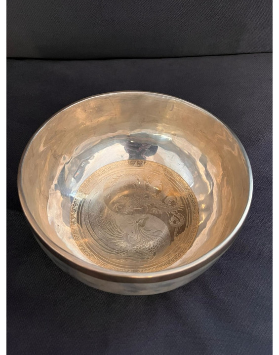 Tibetská miska STRIEBORNÁ - JIN JANG DRACI (3043)